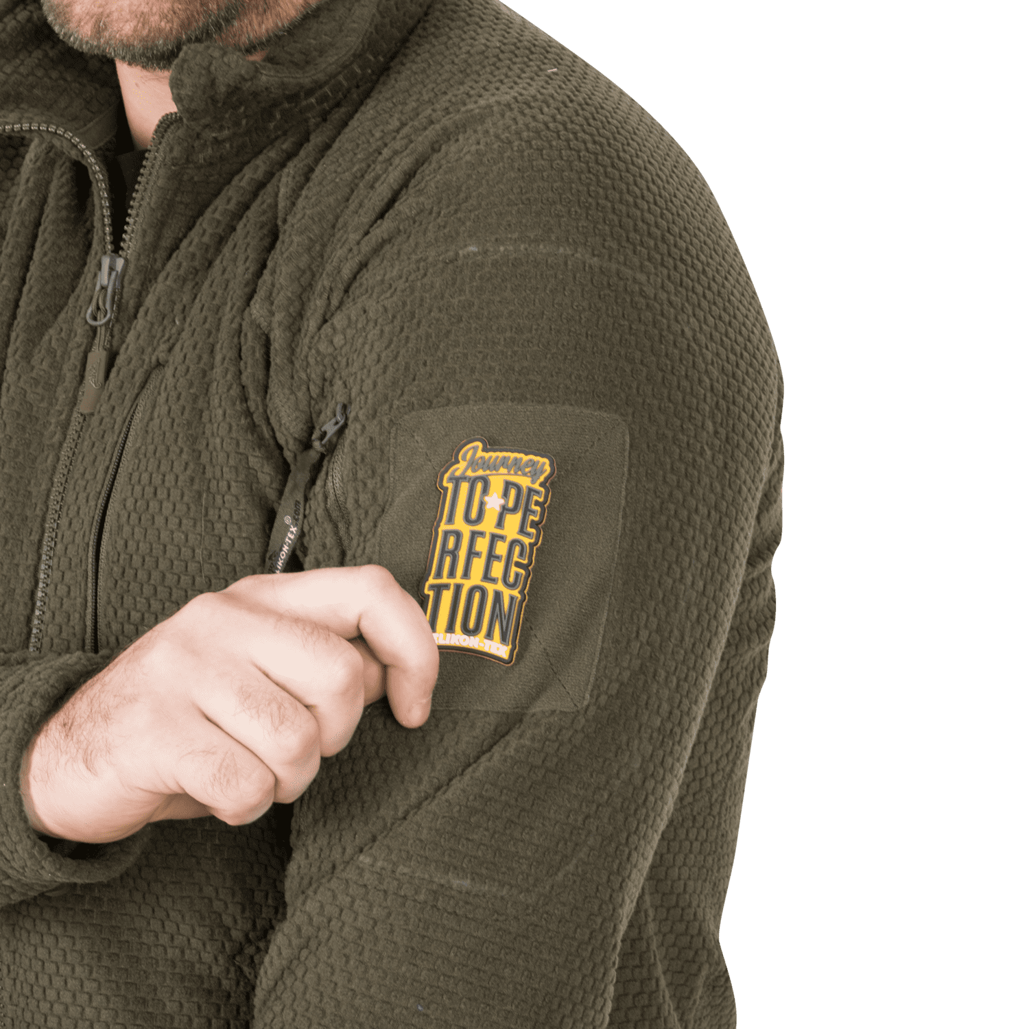Толстовка Helikon ALPHA TACTICAL Jacket - Grid Fleece - Foliage Green — изображение 5