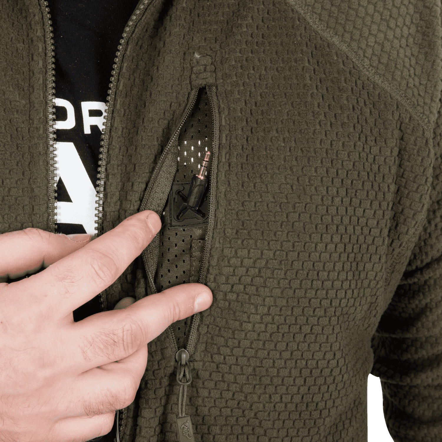Толстовка Helikon ALPHA TACTICAL Jacket - Grid Fleece - Foliage Green — изображение 7