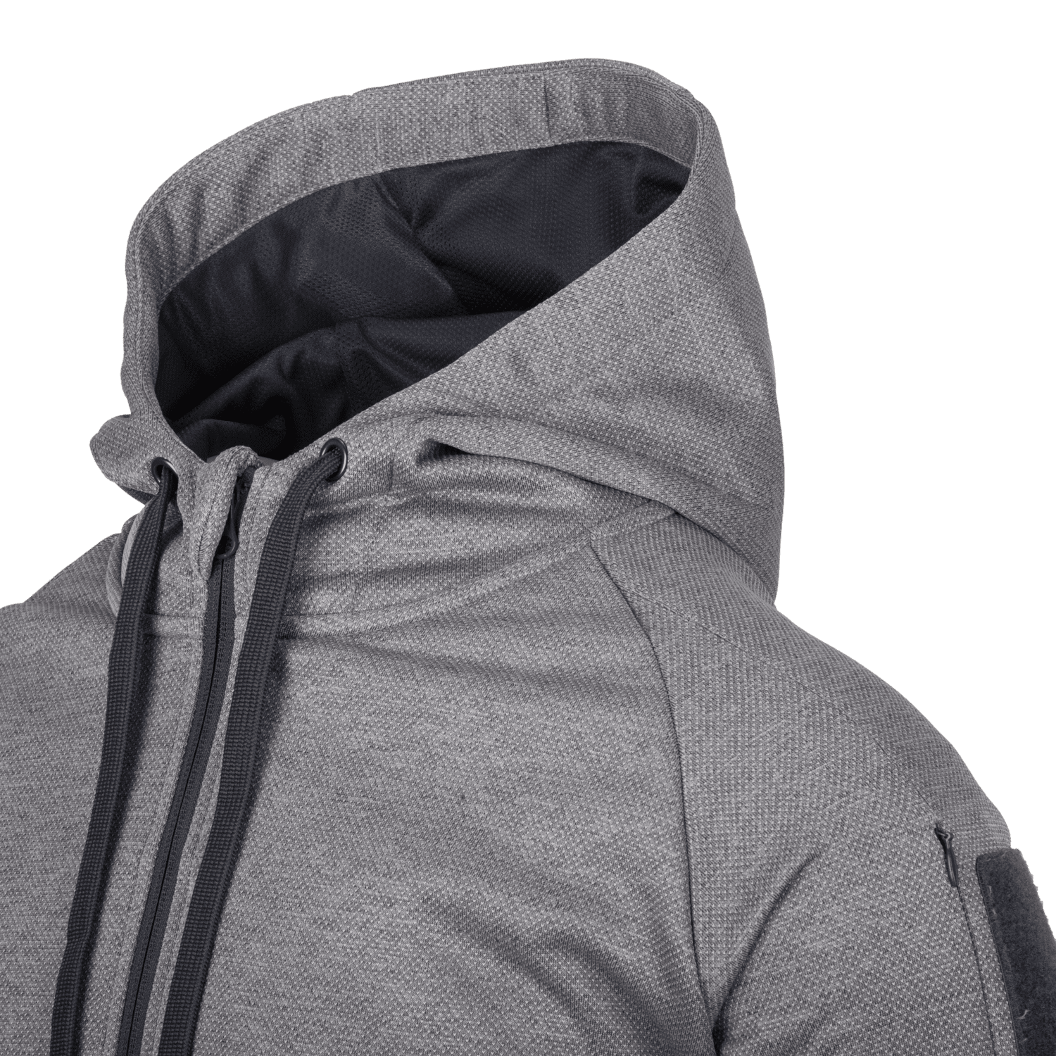 Худи Helikon URBAN TACTICAL HOODIE (FullZip)® - Black / Grey Melange — изображение 3