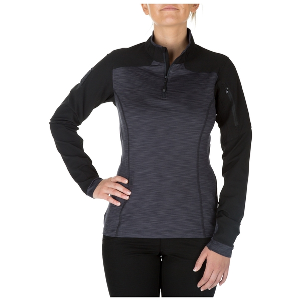 Боевая рубашка женская 5.11 WOMEN'S RAPID HALF ZIP - 018 CHARCOAL
