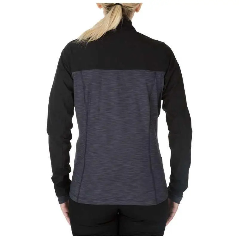 Боевая рубашка женская 5.11 WOMEN'S RAPID HALF ZIP - 018 CHARCOAL — изображение 2