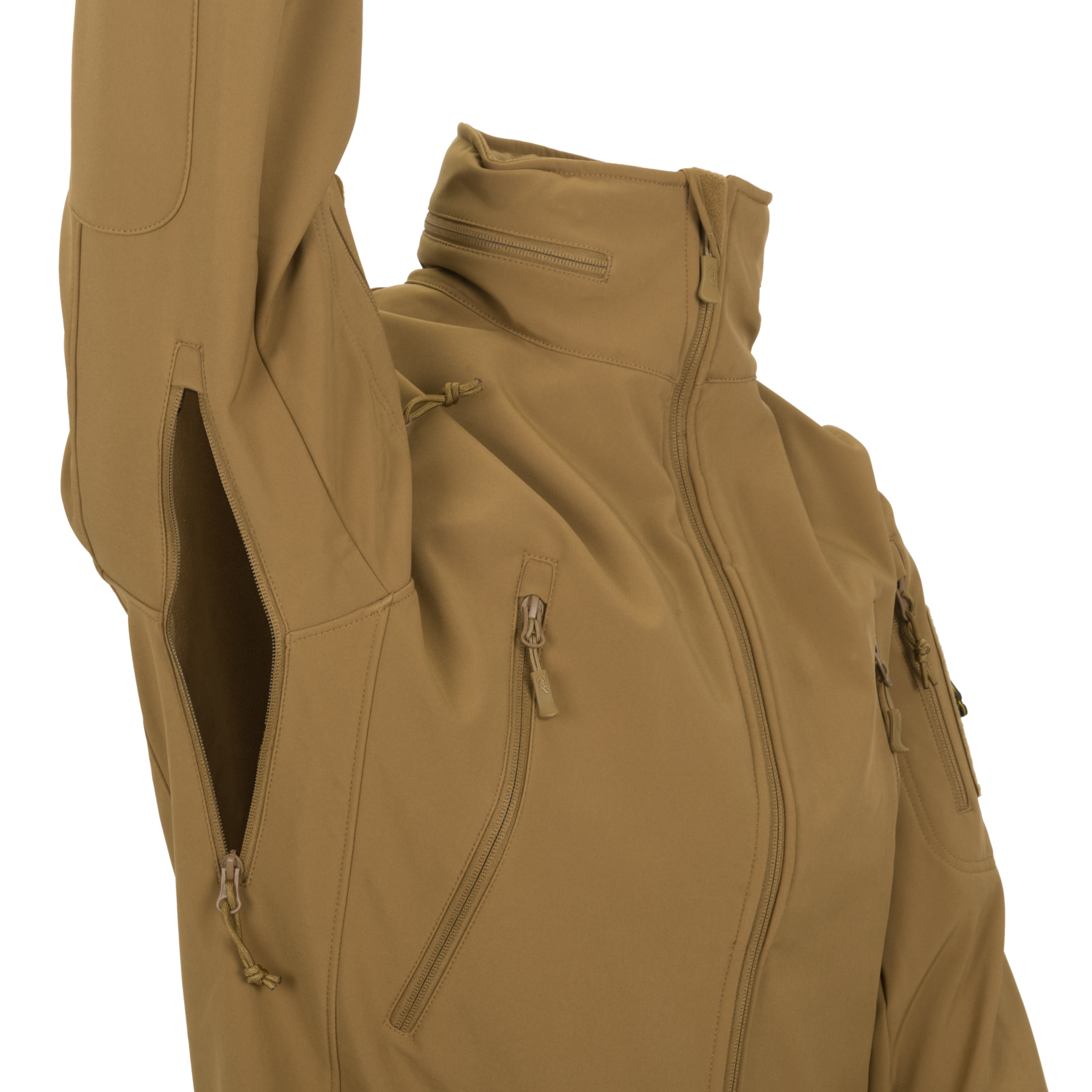 Куртка Helikon GUNFIGHTER Jacket - Shark Skin Windblocker - Foliage Green — изображение 7