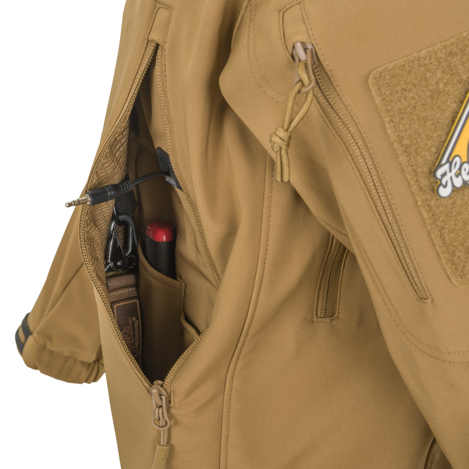 Куртка Helikon GUNFIGHTER Jacket - Shark Skin Windblocker - Flecktarn — изображение 10