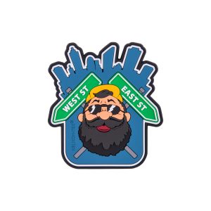Патч Helikon "Beardman URBAN" Patch - PVC - Blue