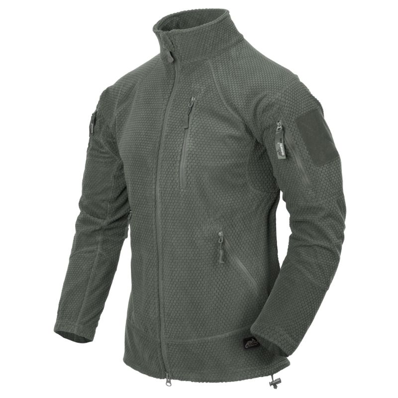 Толстовка Helikon ALPHA TACTICAL Jacket - Grid Fleece - Foliage Green