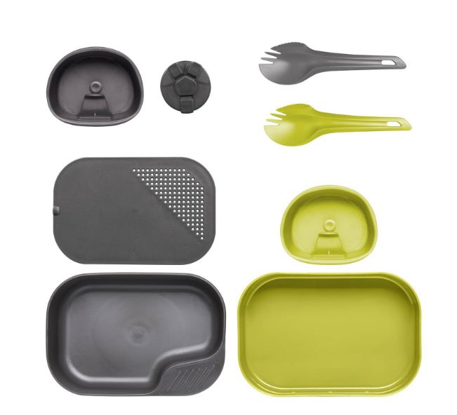 Посуда Helikon WILDO® CAMP-A-BOX® Duo Complete - Lime/Dark Grey