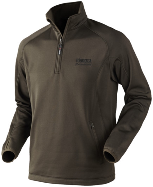 Кофта флисовая Harkila Teko half zip - Shadow Brown — изображение 8