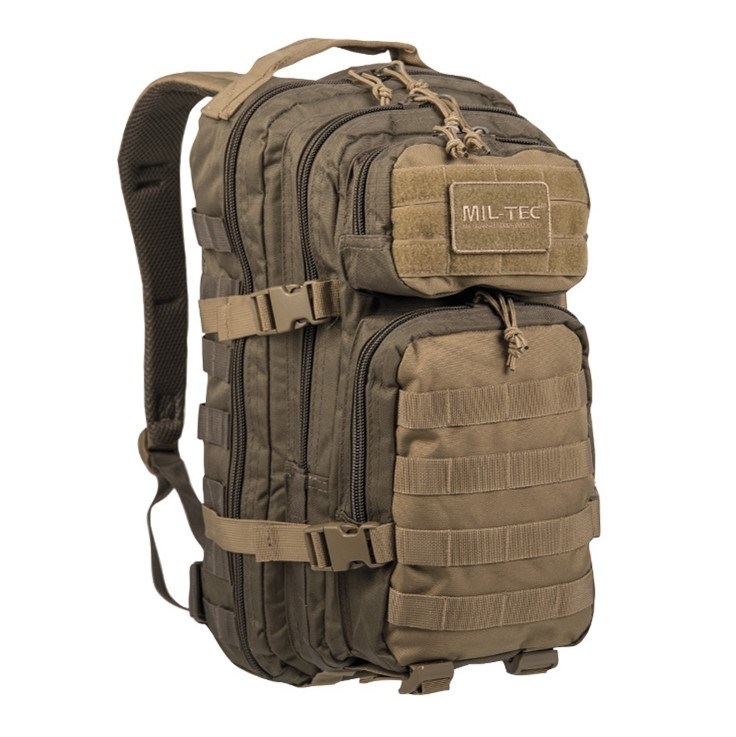 Рюкзак Mil-Tec US ASSAULT TACTICAL SMALL - RANGER GREEN / COYOTE