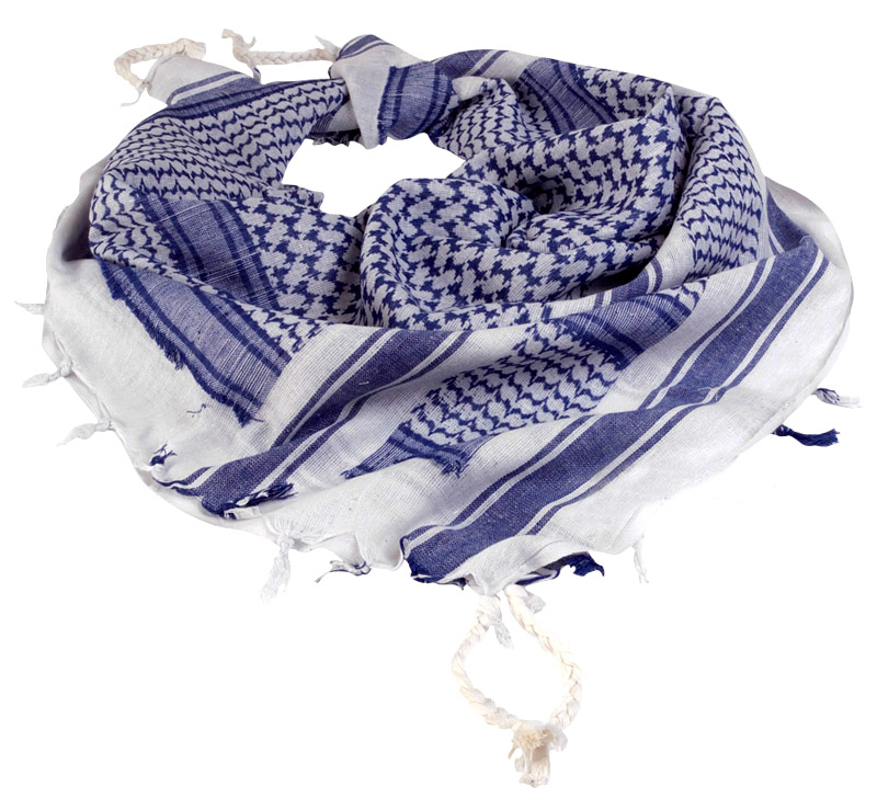 Арафатка Mil-Tec SCARF SHEMAGH - WHITE / BLUE — изображение 4