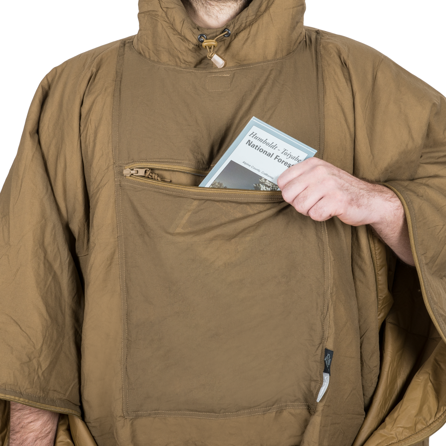 Пончо утепленное Helikon SWAGMAN ROLL Poncho® - Coyote — изображение 4