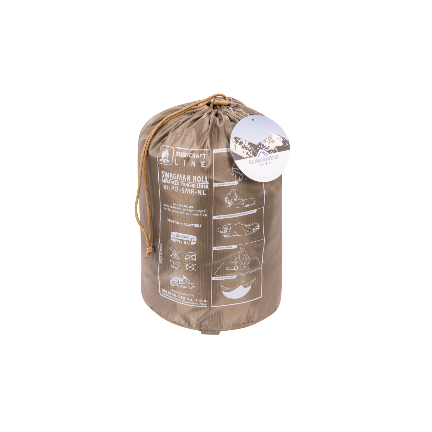 Пончо утепленное Helikon SWAGMAN ROLL Poncho® - Flecktarn — изображение 3