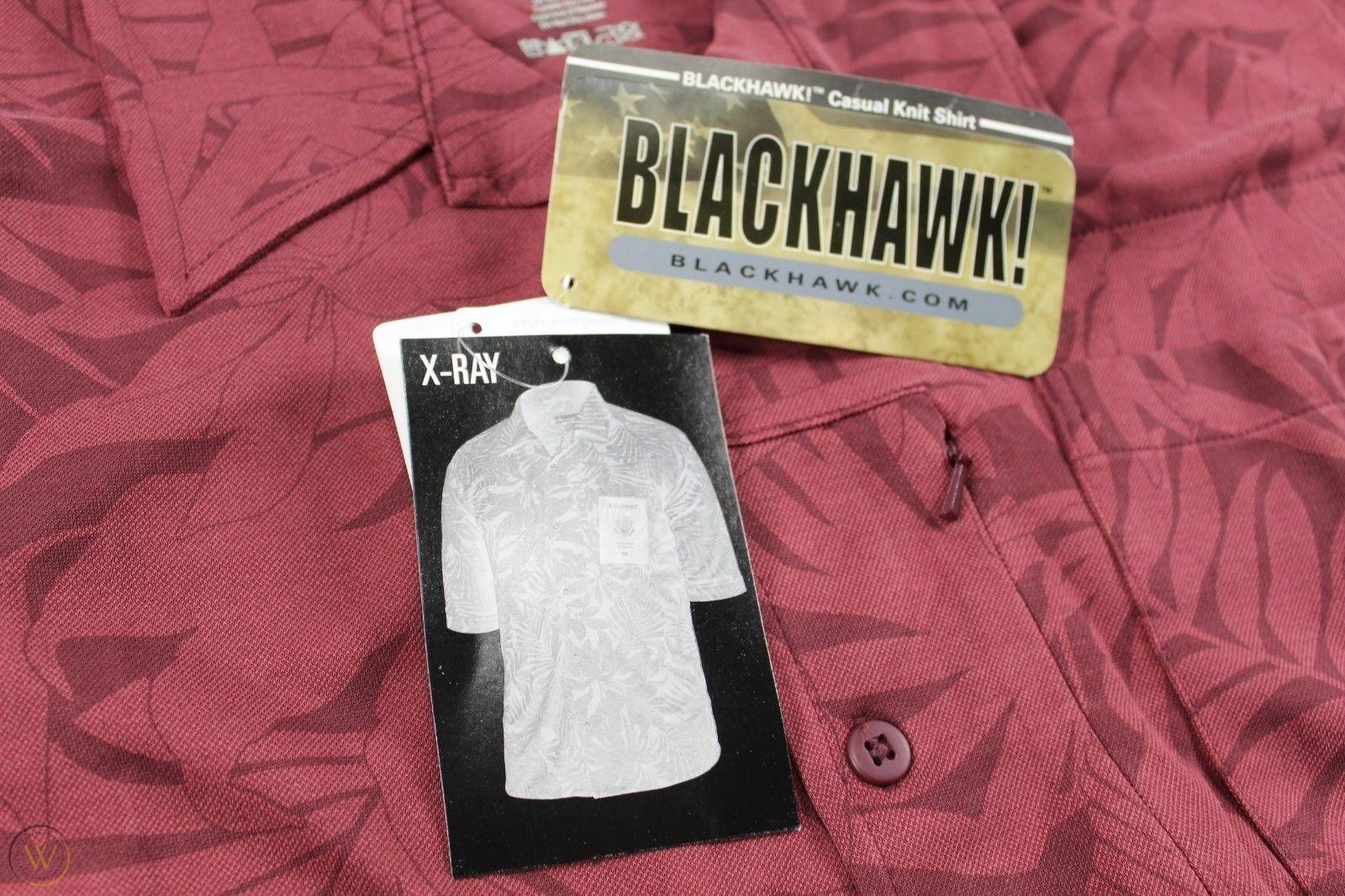 Рубашка BlackHawk Casual Knit Shirt SS - Wine Tropical — изображение 4