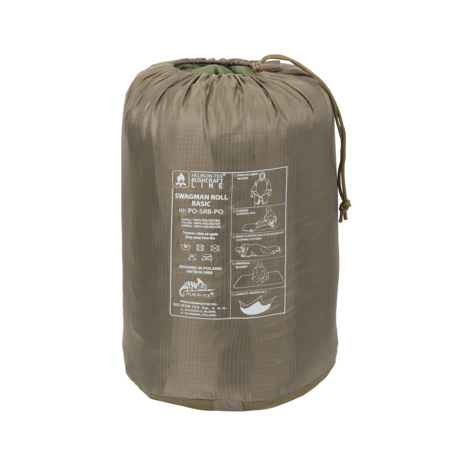 Пончо Helikon SWAGMAN ROLL Basic Poncho® - Coyote — изображение 7