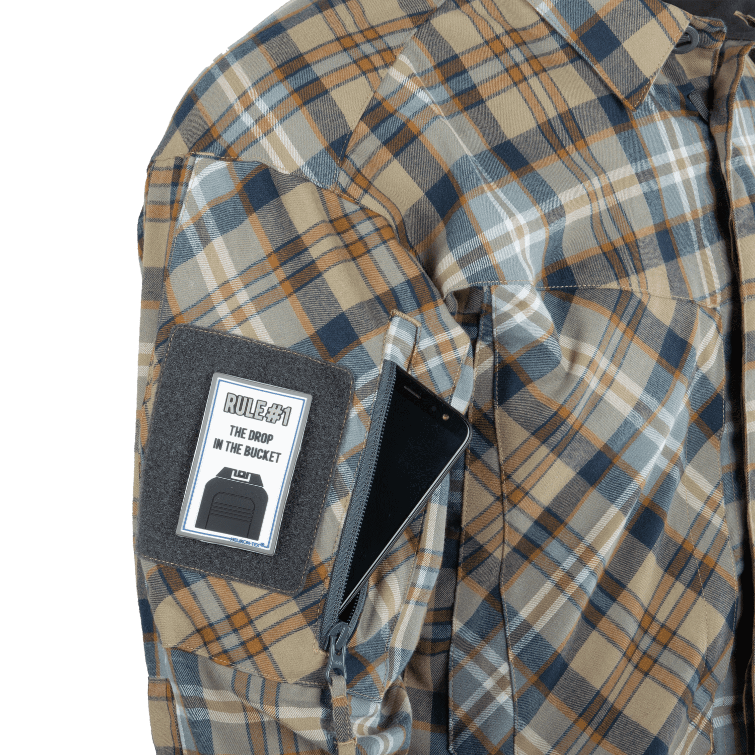 Рубашка Helikon MBDU Flannel Shirt® - Ginger Plaid — изображение 4