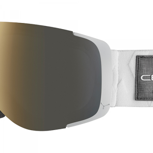 Очки горнолыжные Cebe EXO Shiny White Dark Smoke Flash Gold Cat.3 + Amber Flash Mirror Cat.1