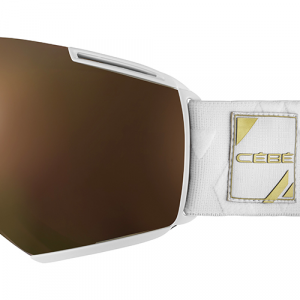 Очки горнолыжные Cebe ICONE Matt White Gold Dark Rose Flash Gold Cat.3 + Amber Flash Mirror Cat.1