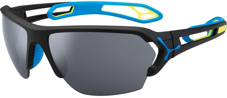 Очки Cebe S TRACK L Matt Black Blue Zone Grey Cat.3 Silver AF