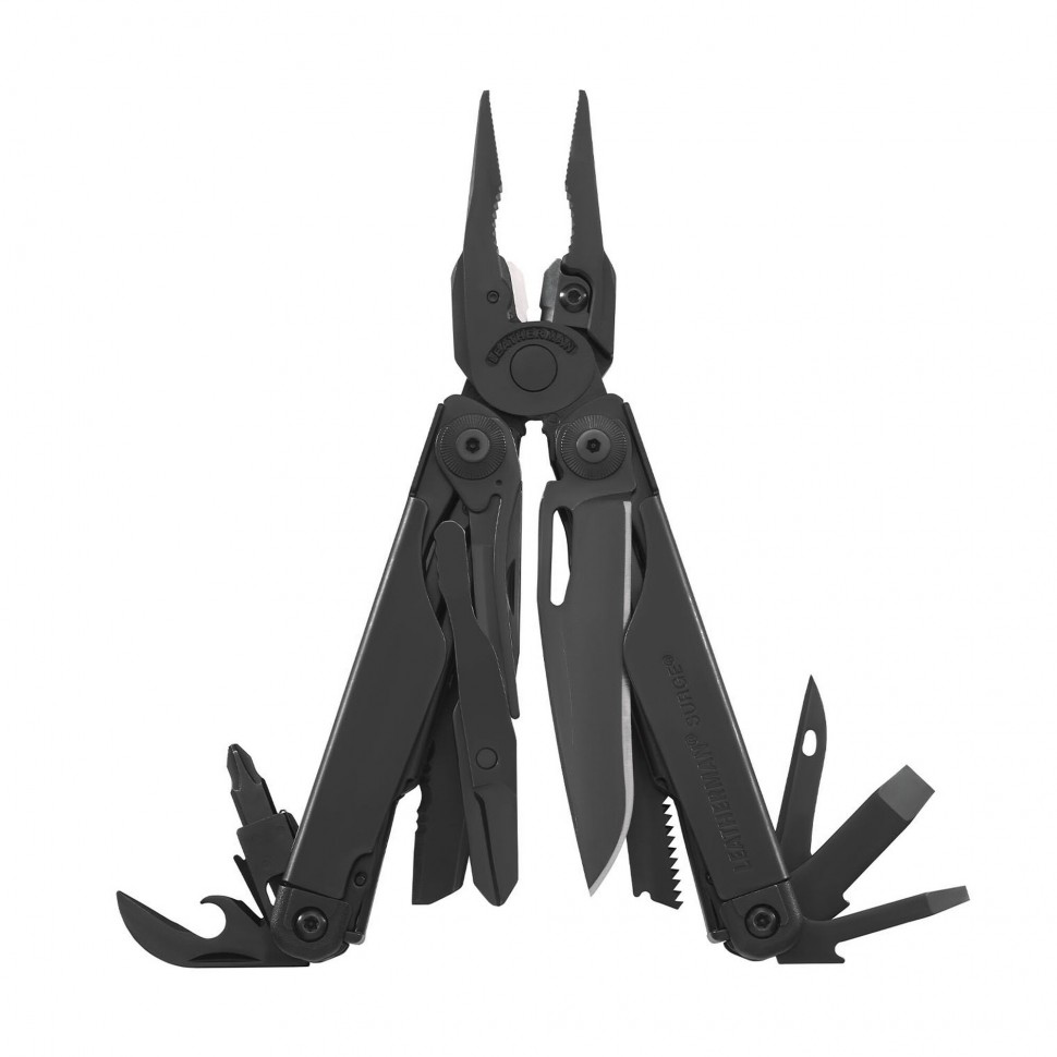 Мультитул LEATHERMAN SURGE BLACK MOLLE SHEATH с нейлоновым чехлом