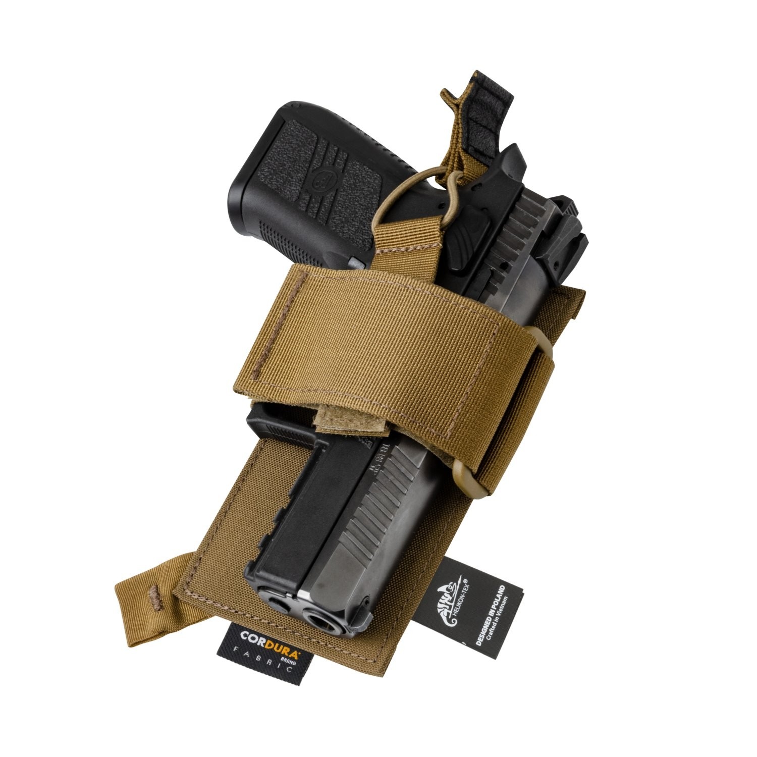Кобура на липучке Helikon Inverted PISTOL HOLDER INSERT® - Coyote — изображение 5