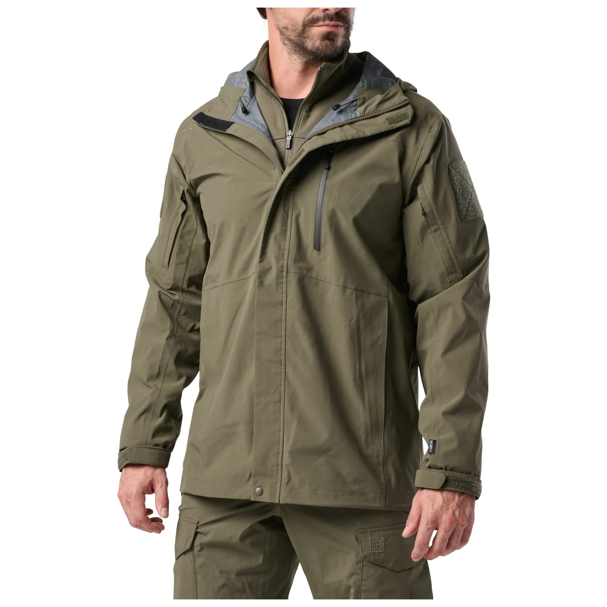 Куртка 5.11 FORCE RAINSHELL JACKET - 186 RANGER GREEN — изображение 2