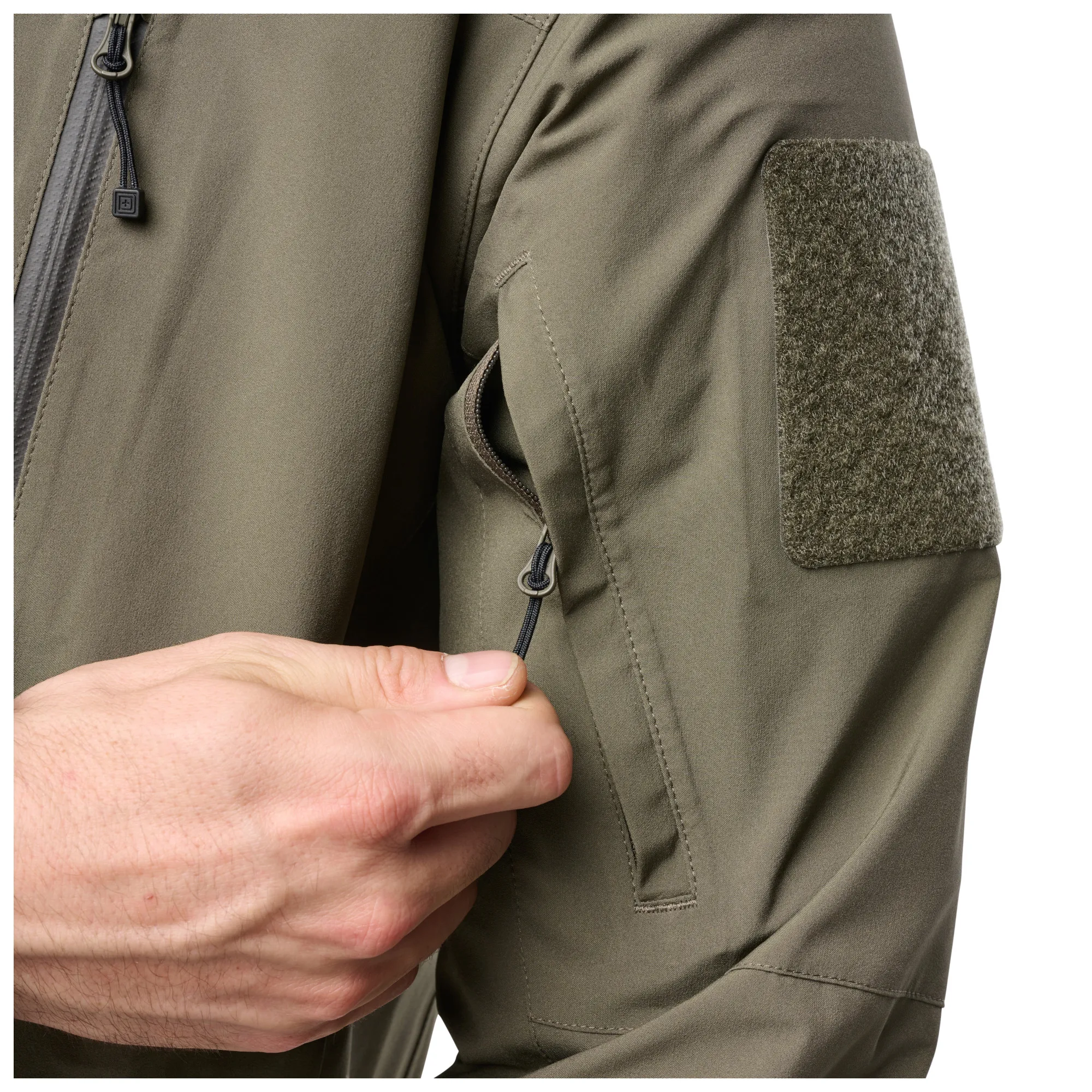 Куртка 5.11 FORCE RAINSHELL JACKET - 186 RANGER GREEN — изображение 11