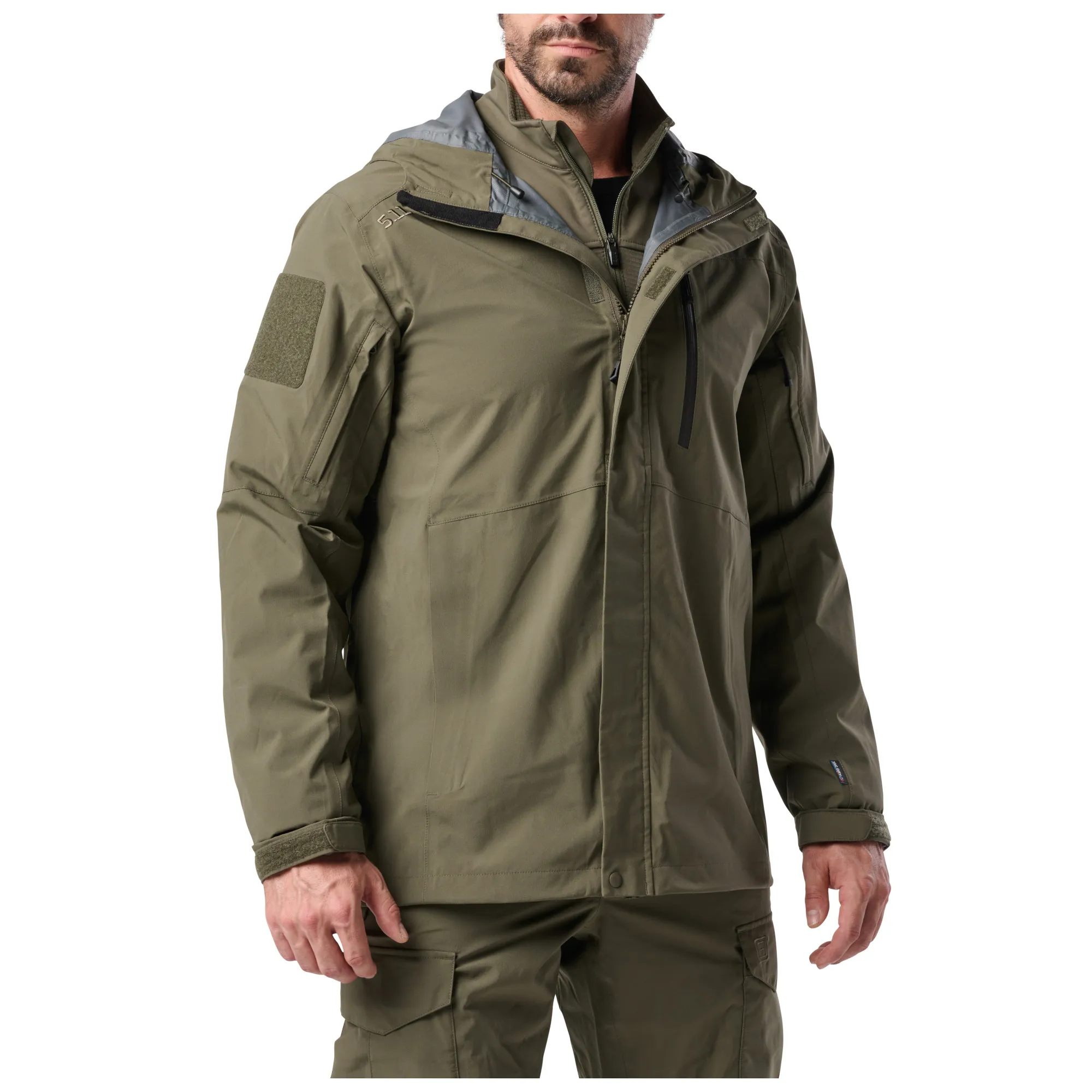Куртка 5.11 FORCE RAINSHELL JACKET - 186 RANGER GREEN — изображение 3