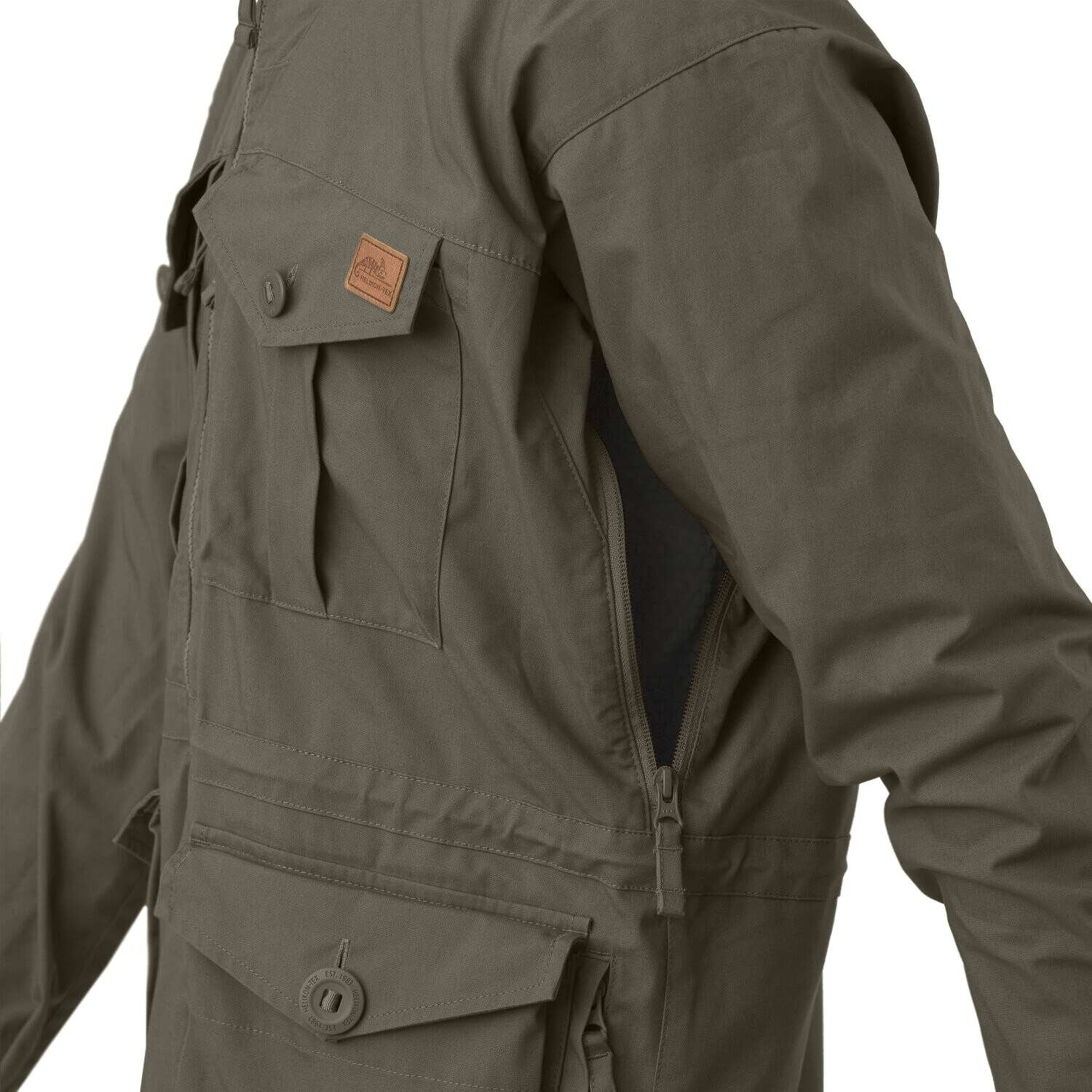 Куртка Helikon-Tex SAS Smock - DuraCanvas - Taiga Green — изображение 8