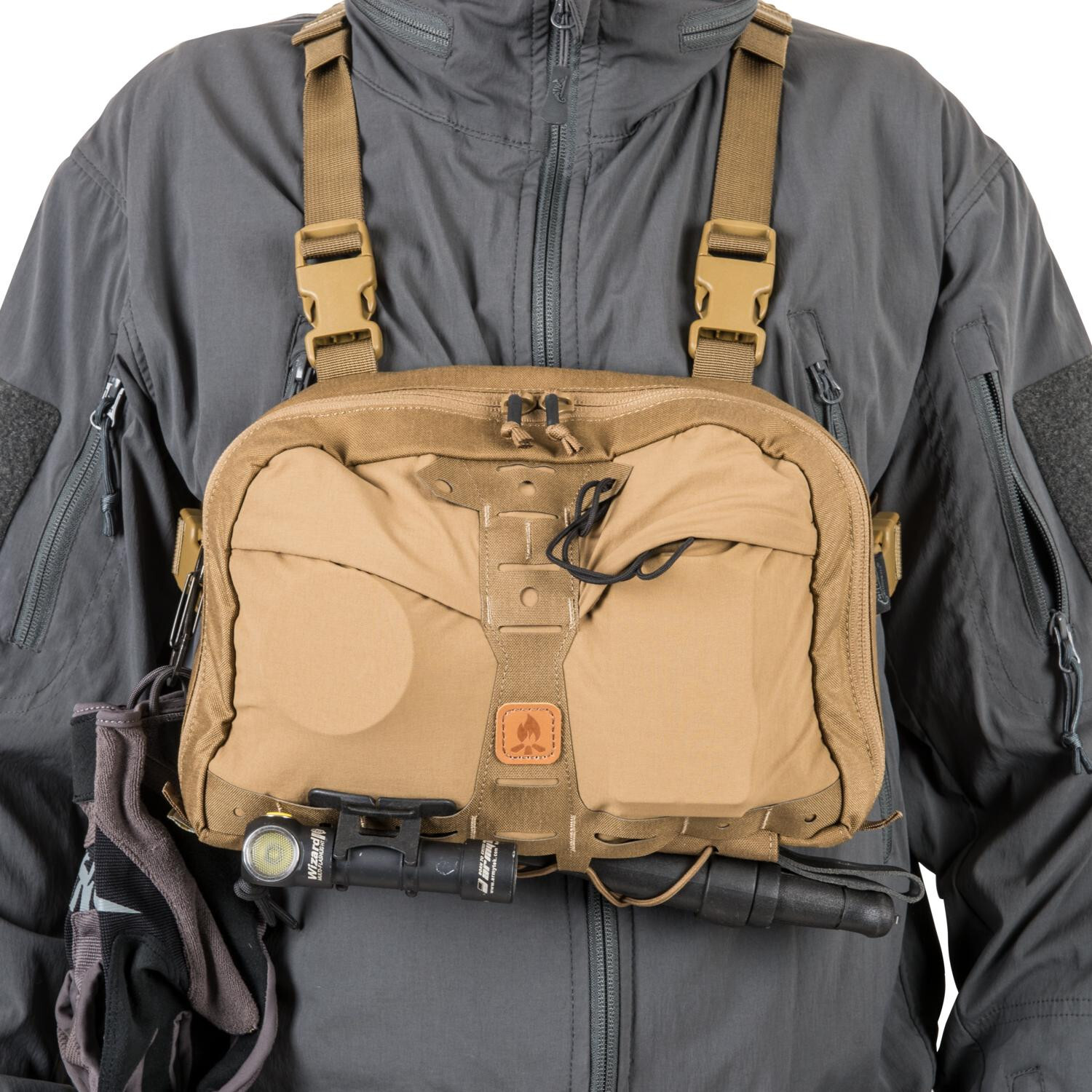 Нагрудная сумка Helikon CHEST PACK NUMBAT® - Crimson Sky/Black A — изображение 3