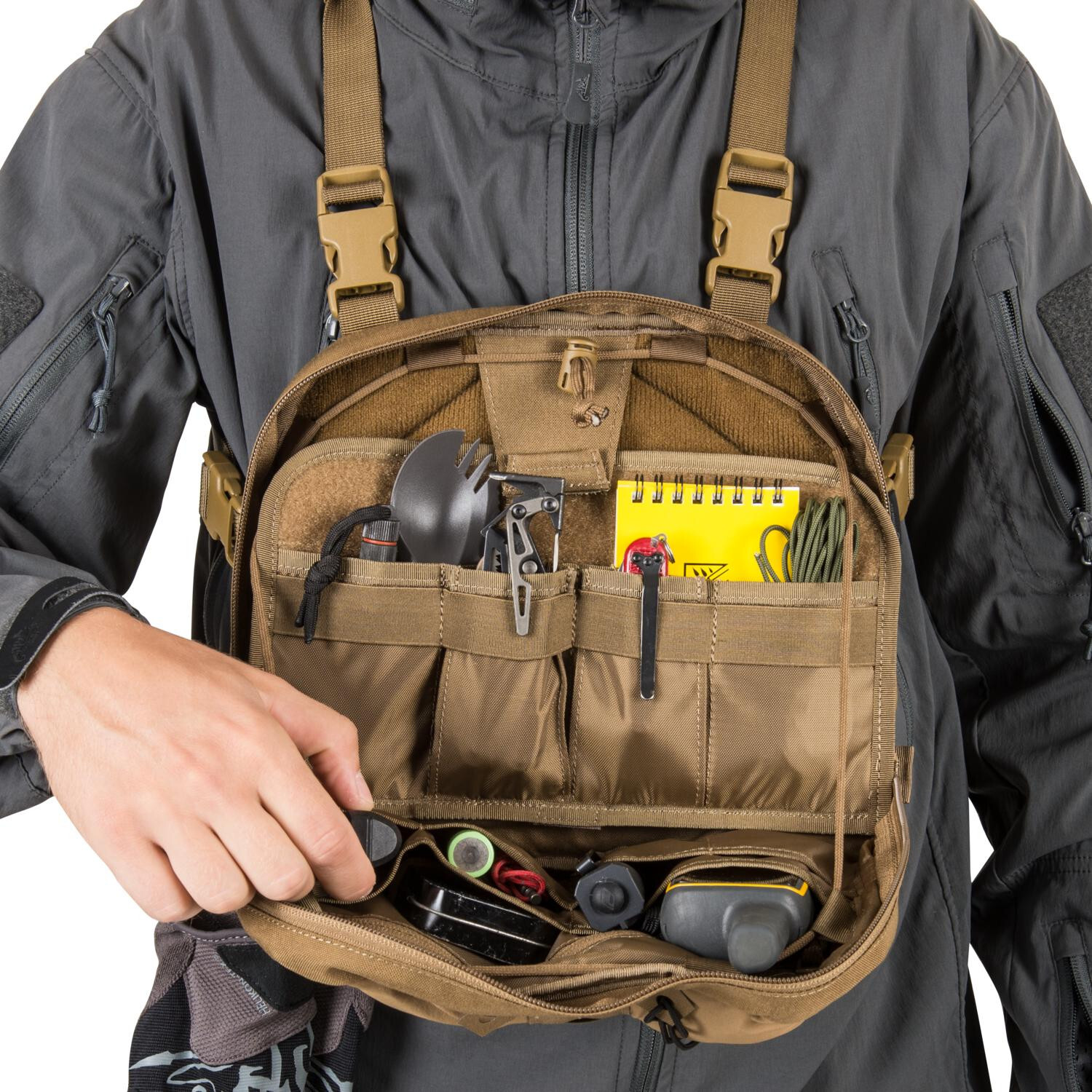 Нагрудная сумка Helikon CHEST PACK NUMBAT® - Crimson Sky/Black A — изображение 8