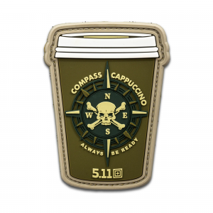 Патч 5.11 COMPASS CAPPUCCINO PATCH - 225 MILITARY GRN