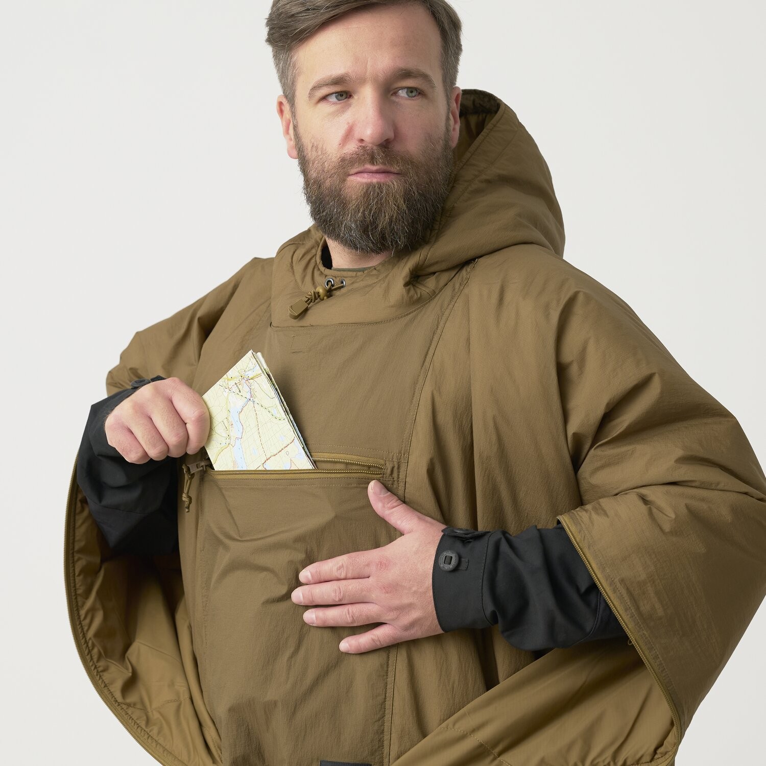 Пончо утепленное Helikon SWAGMAN ROLL Poncho® - Tiger Stripe — изображение 5
