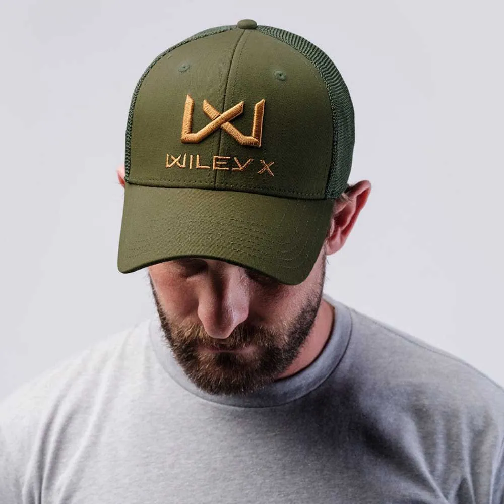 Кепка WILEY-X TRUCKER CAP - OLIVE GREEN / TAN WX — изображение 4