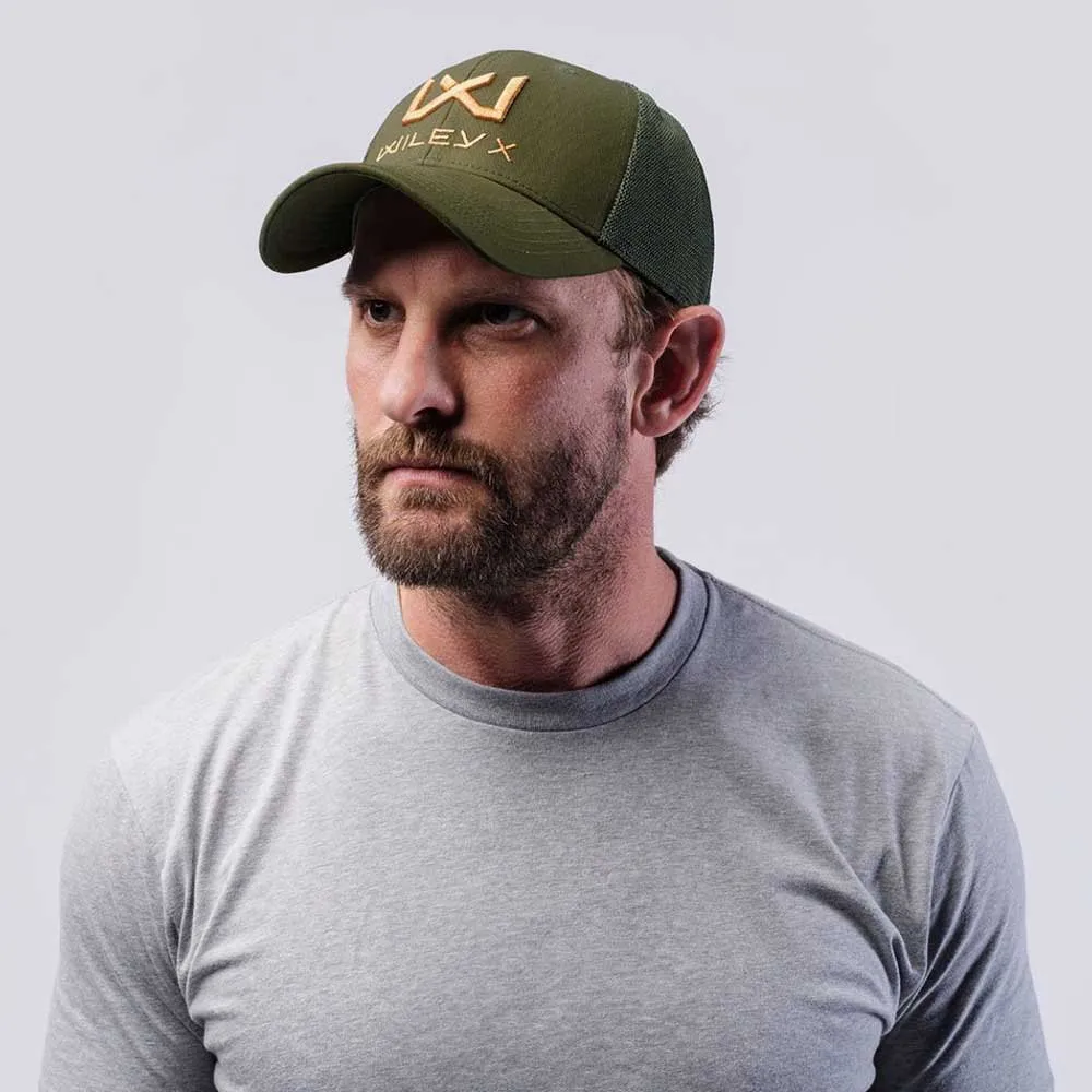 Кепка WILEY-X TRUCKER CAP - OLIVE GREEN / TAN WX — изображение 5