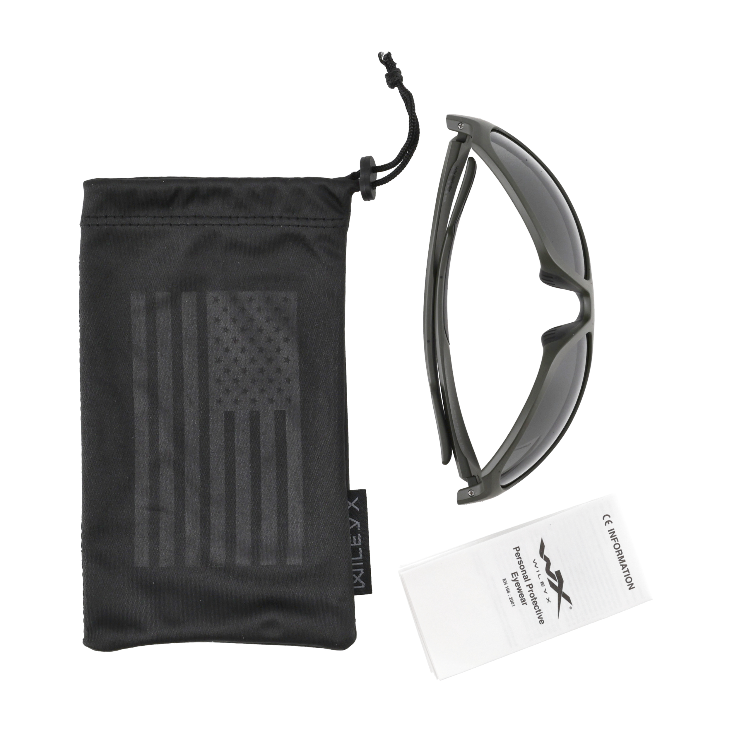 Очки Wiley-X CLIMB OD GREEN FRAME - GREY LENS — изображение 6