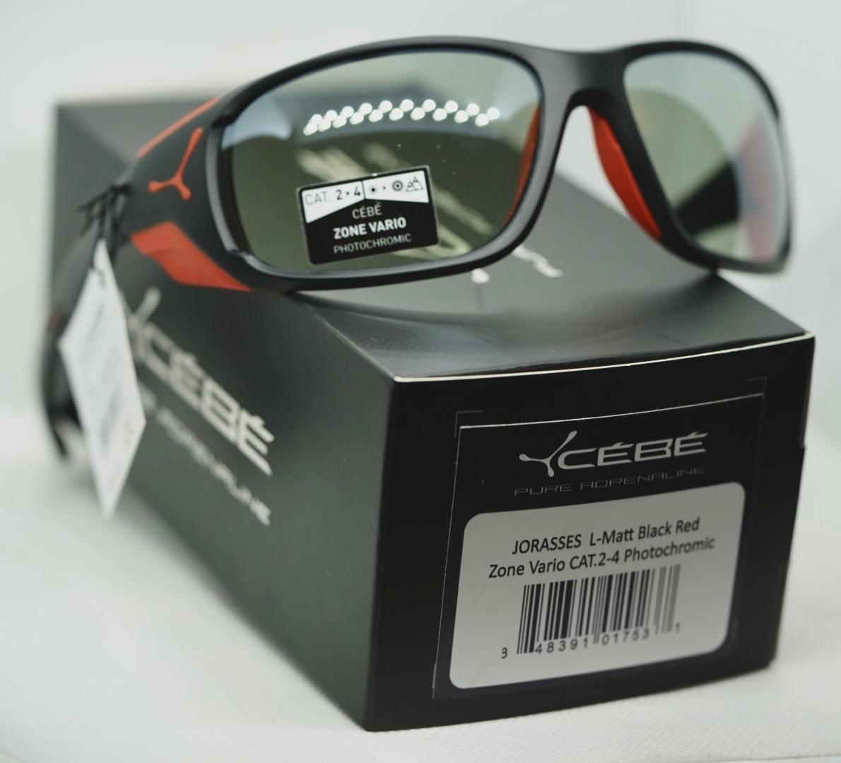 Очки Cebe JORASSES L Matte Black Red - Zone Vario CAT.2-4 Photochromic — изображение 2