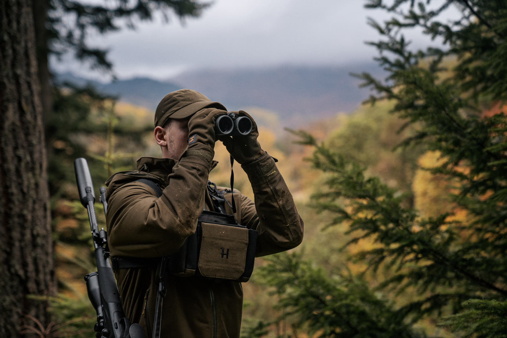 Куртка Härkila Forest Hunter GTX jacket Hunting green/Shadow brown — изображение 10