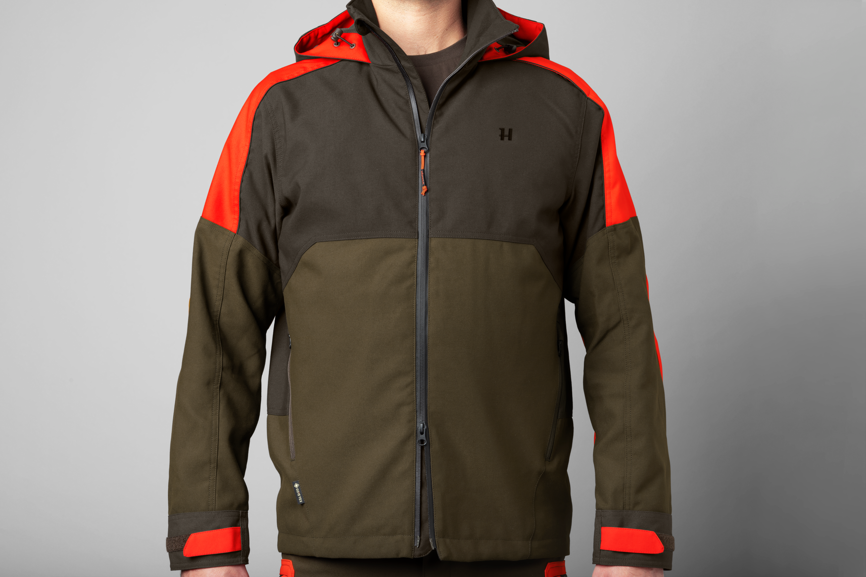 Куртка Härkila Pro Hunter Dog Keeper GTX jacket Willow green/Orange — изображение 3