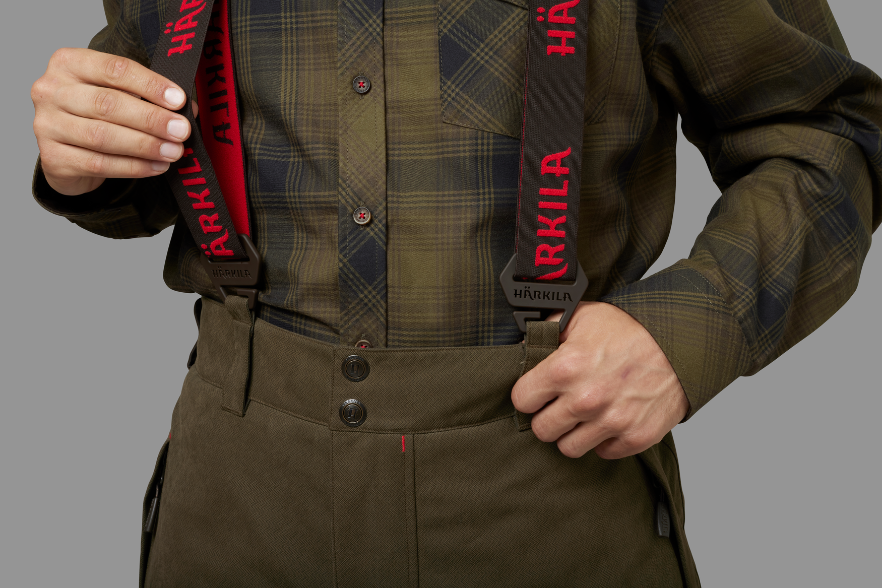 Брюки Härkila Driven Hunt HWS Insulated trousers Willow green — изображение 2