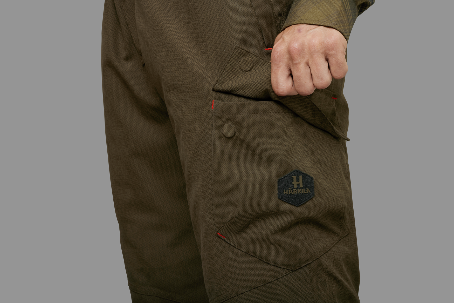 Брюки Härkila Driven Hunt HWS Insulated trousers Willow green — изображение 4