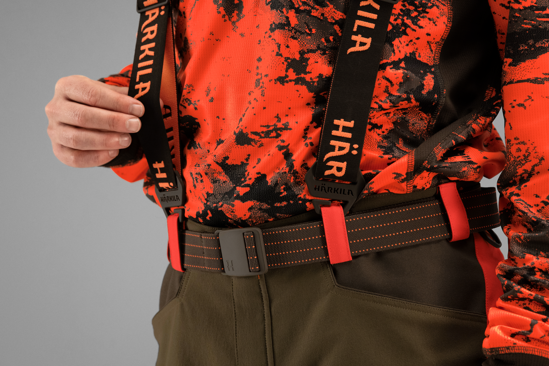 Подтяжки Härkila Wildboar Pro Tech braces Brown/Orange blaze — изображение 2