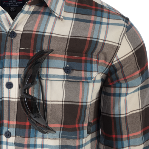Рубашка Helikon Greyman - Nylon Solona Blend -Coral Crlmson Checkered — изображение 5